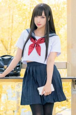 
 Hane Ame 雨波 – JK 写真套图