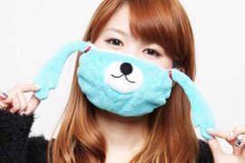 《初音未来》可爱的暖暖双马尾帽帽与口罩～