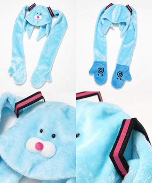 《初音未来》可爱的暖暖双马尾帽帽与口罩~ 《初音未来》可爱的暖暖双马尾帽帽与口罩~