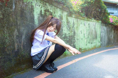 电机系女孩　邱俞瑄　腿长貌美的可爱双马尾正妹