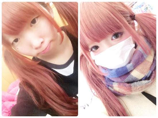 《整形级彩妆》双马尾美少女大方公开震撼素颜