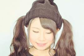 日本首创《双马尾专用毛帽》再也不用担心绑好的头发被压乱啰♪