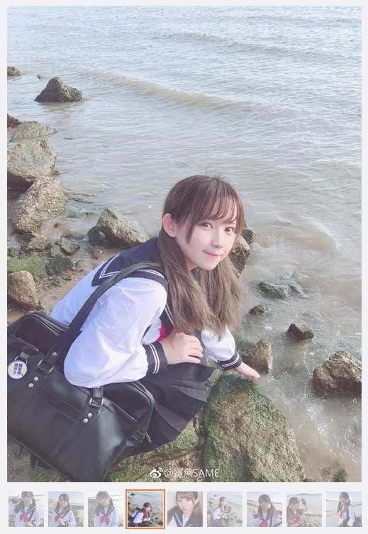 《水手服美眉鲨鱼SAME》抵挡不住飘过来的可爱射线