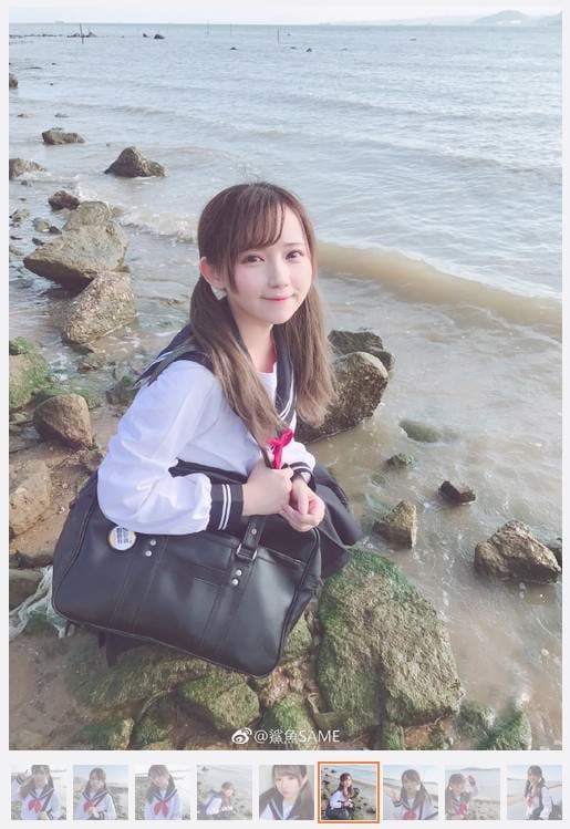 《水手服美眉鲨鱼SAME》抵挡不住飘过来的可爱射线