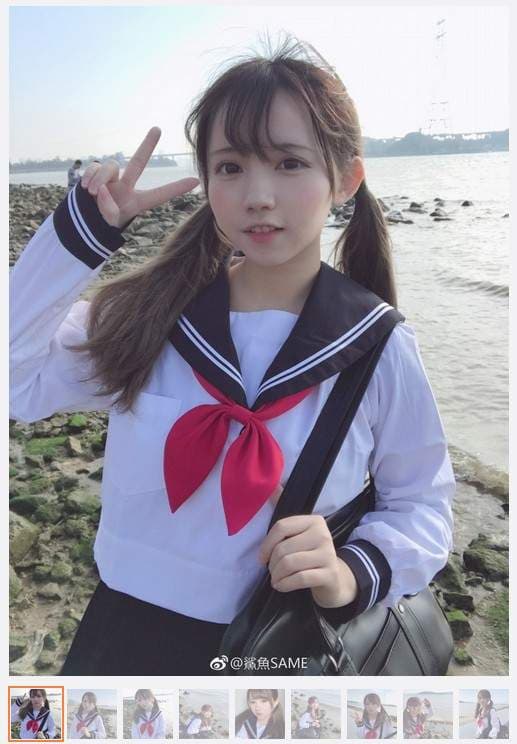 《水手服美眉鲨鱼SAME》抵挡不住飘过来的可爱射线