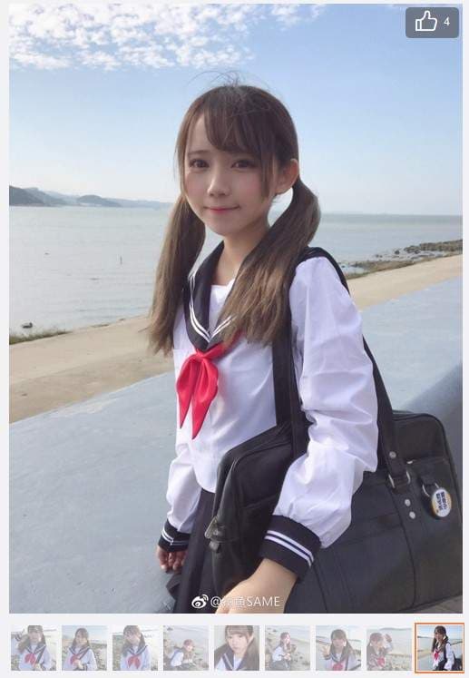 《水手服美眉鲨鱼SAME》抵挡不住飘过来的可爱射线