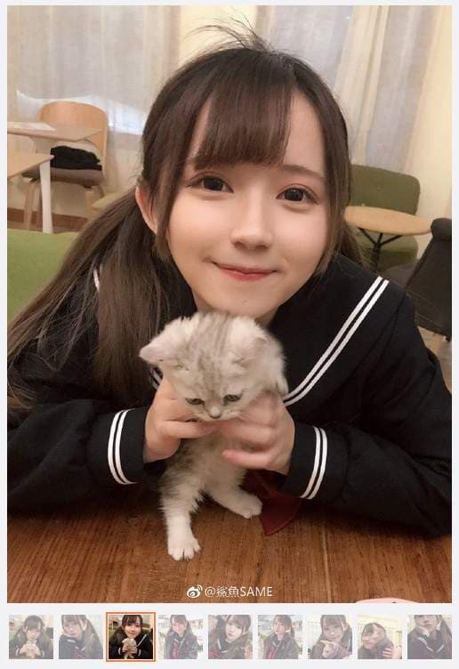 《水手服美眉鲨鱼SAME》抵挡不住飘过来的可爱射线