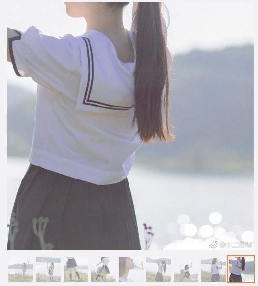 《鲤鱼旗制服妹》百褶裙加上白皙大腿这就是最美的景色