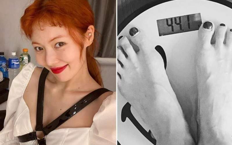 《泫雅》沟沟深似海 一片布缠胸自拍,犹如「火辣芭比」 《泫雅》沟沟深似海 一片布缠胸自拍,犹如「火辣芭比」