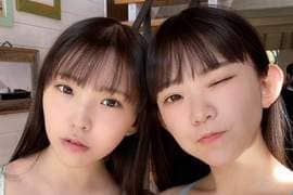 含乳量过高注意《长泽茉里奈×长泽圣爱》初上镜合法姊妹丼两人一起拍写真