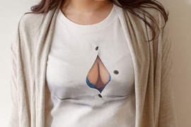 遐想空间更大《爆扣妄想T恤》你的眼睛不会骗你，看到的大奶就是大奶❤