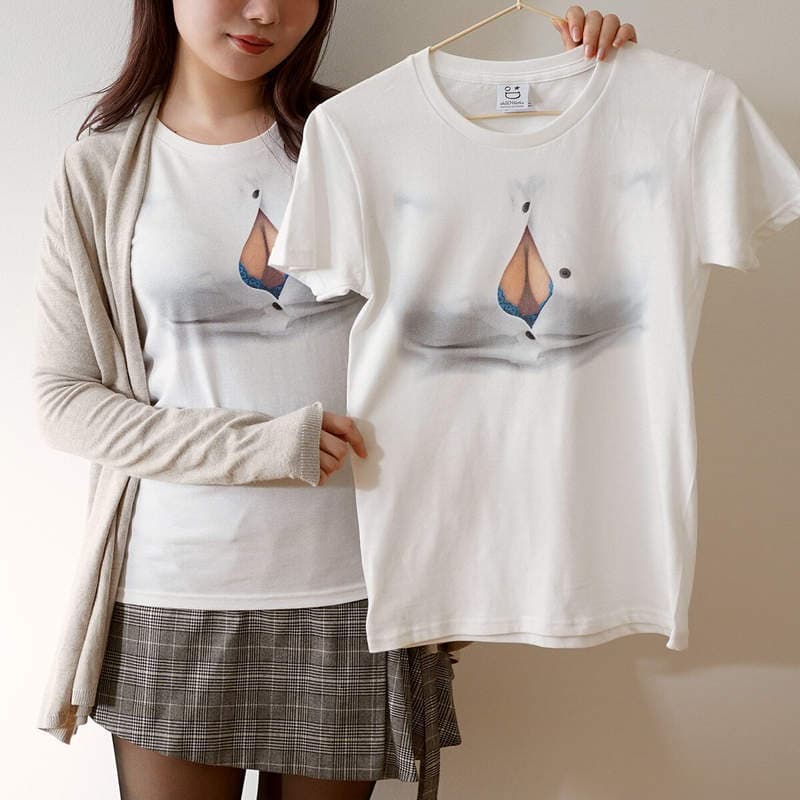 遐想空间更大《爆扣妄想T恤》你的眼睛不会骗你，看到的大奶就是大奶❤