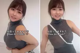 抖音女王《娜娜茶 なな茶》拥有360万粉丝的日规I罩杯巨乳偶像