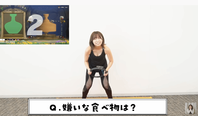《大原优乃挑战健身环》生平第一次挑战！还要一边游戏一边回答问题