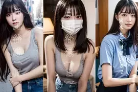 AICG版色色作品《女校生中O 日比谷凛》或许不久的将来虚拟美女的爱情动作片真的会被制作出来啊！？