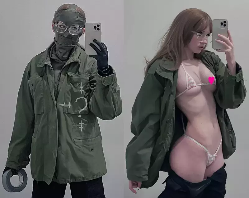 解放布料系Coser「大尺度Cosplay」这才是绅士最爱的反差萌！