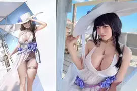 东云海cos《Nikke尼姬胜利女神 梅里》网友大赞又一次高度还原角色，这乳量还原太神啦❤