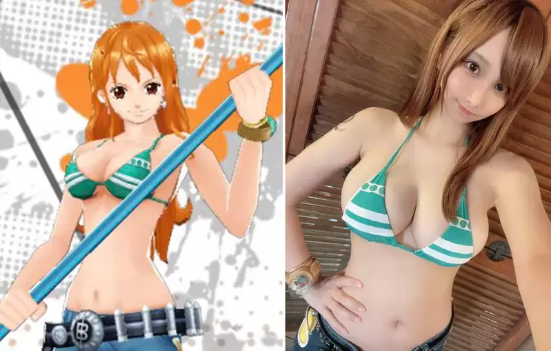 女coser还原《真人版娜美》网友表示：这才是最正确的乳量
