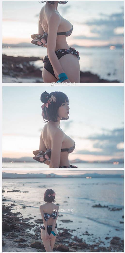 FGO辣妹coser《爱老师_PhD》奇怪为什么总觉得今天画面特别满(´ρ`)