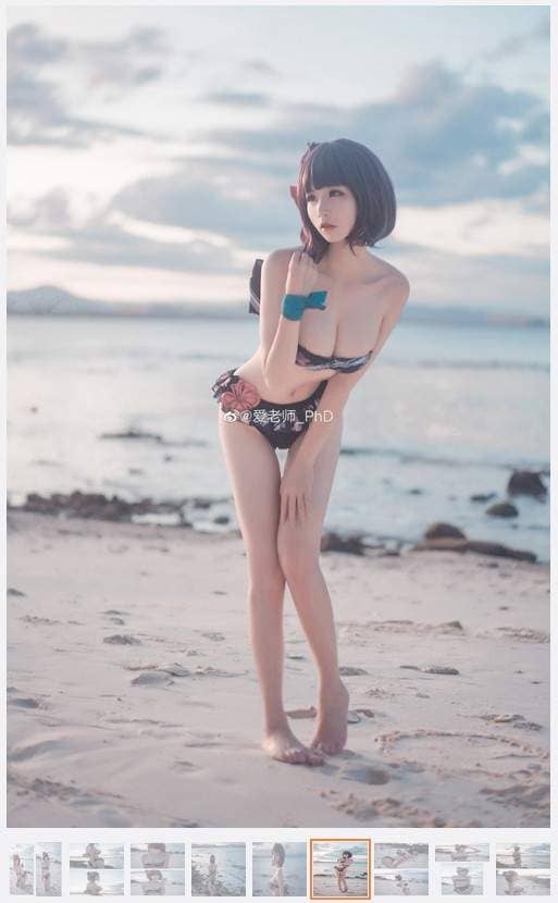 FGO辣妹coser《爱老师_PhD》奇怪为什么总觉得今天画面特别满(´ρ`)