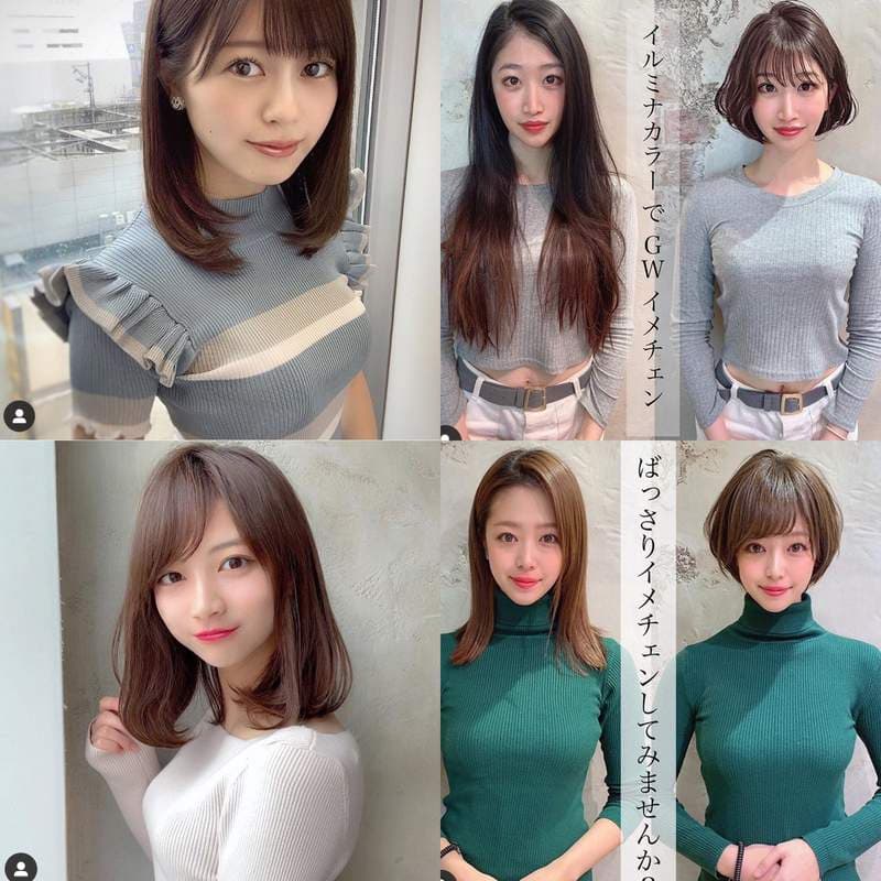 完全重点误《强调欧派的发型范本》比起头发的前后差异，视线总不自觉往下去...