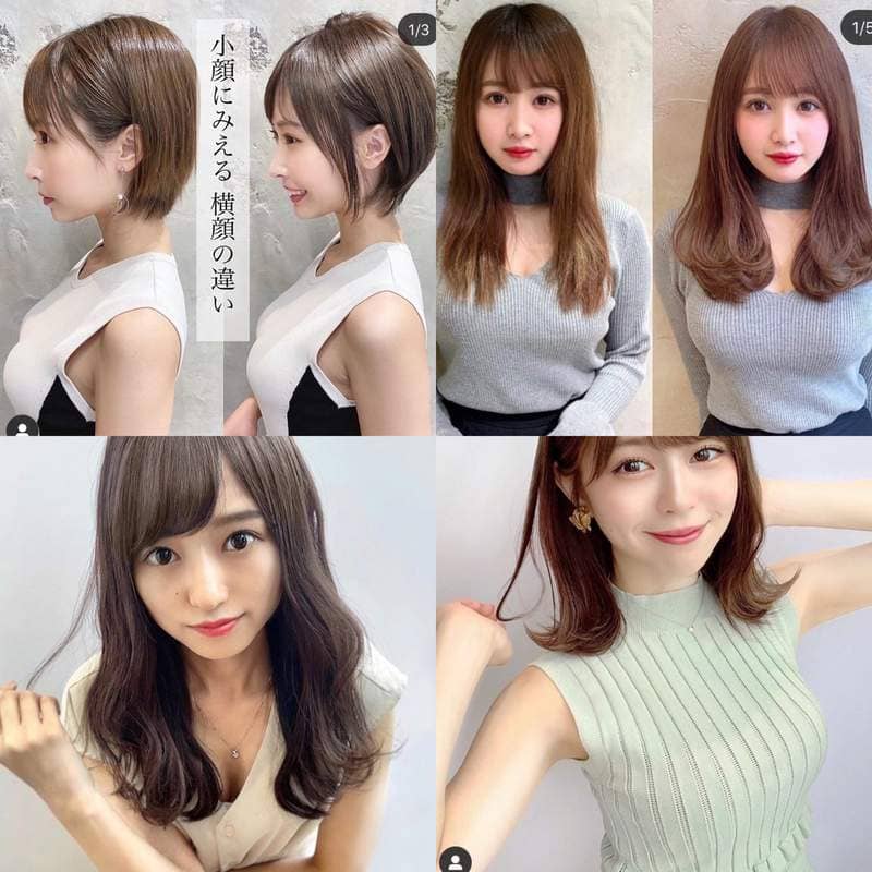 完全重点误《强调欧派的发型范本》比起头发的前后差异，视线总不自觉往下去...