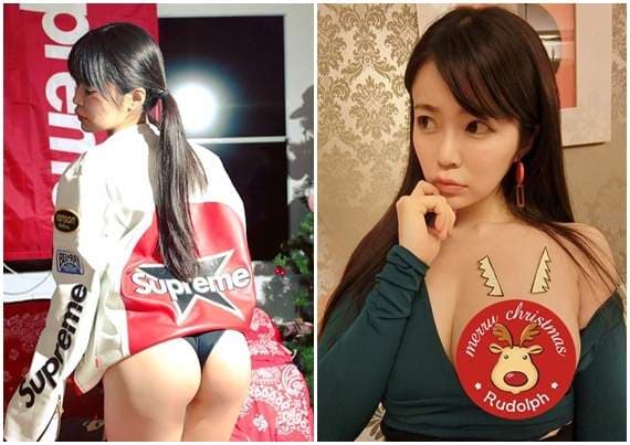 圣诞最IN装扮《涉谷由里的驯鹿欧派》H罩杯暴露狂在台湾过圣诞喔