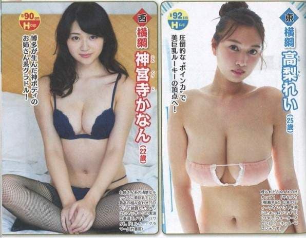 《相扑级写真女星》次世代新人春季爆乳排行榜
