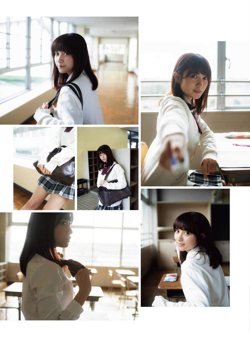 写真偶像小护士《桃月梨子》最新杂志写真挑战女高中生制服美照