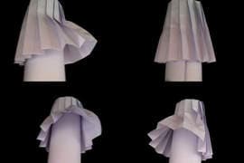 《百褶裙折纸》用纸也可以折出可爱的水手服