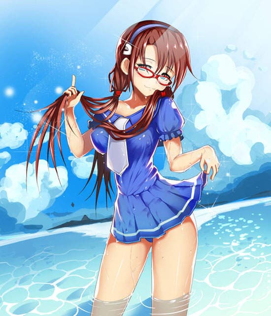 《水手服泳装》女孩们就穿这去玩水吧（冲啊）