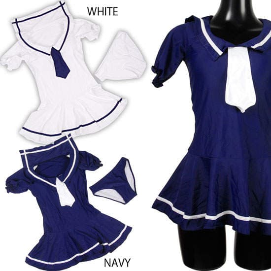 《水手服泳装》女孩们就穿这去玩水吧（冲啊）