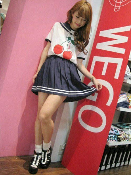 《水手领穿搭》无论任何衣服都能瞬间变身水手服♥