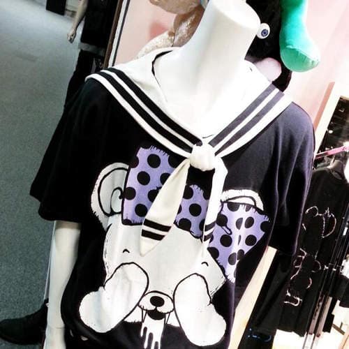 《水手领穿搭》无论任何衣服都能瞬间变身水手服♥