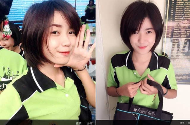 《泰爱短发妹》青春洋溢的水手服萌美眉