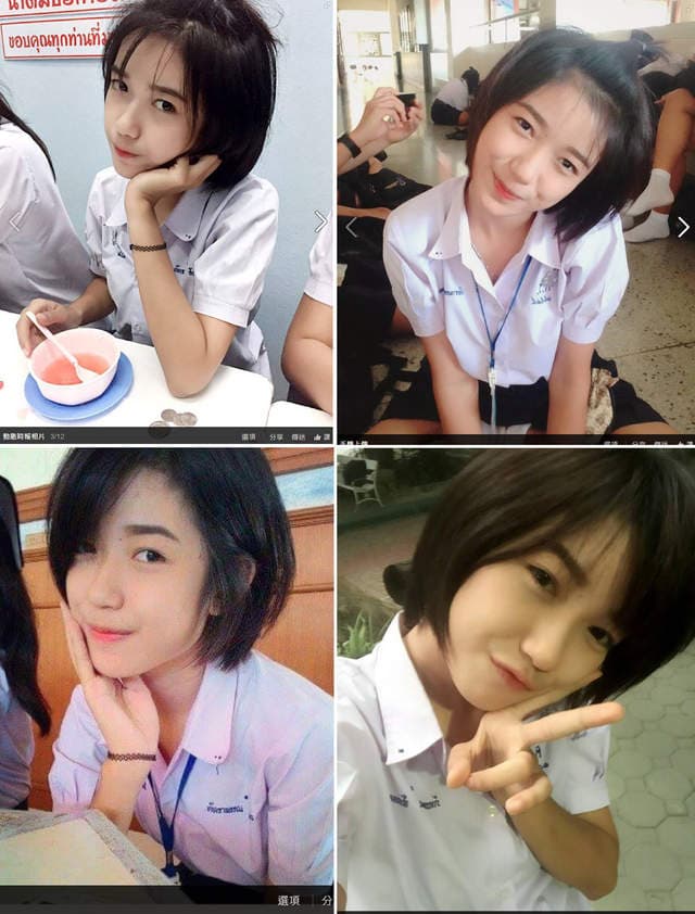 《泰爱短发妹》青春洋溢的水手服萌美眉
