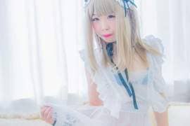 萌萌Coser朔也《透明水手服 透明围裙》夏天到了可以清凉一下❤