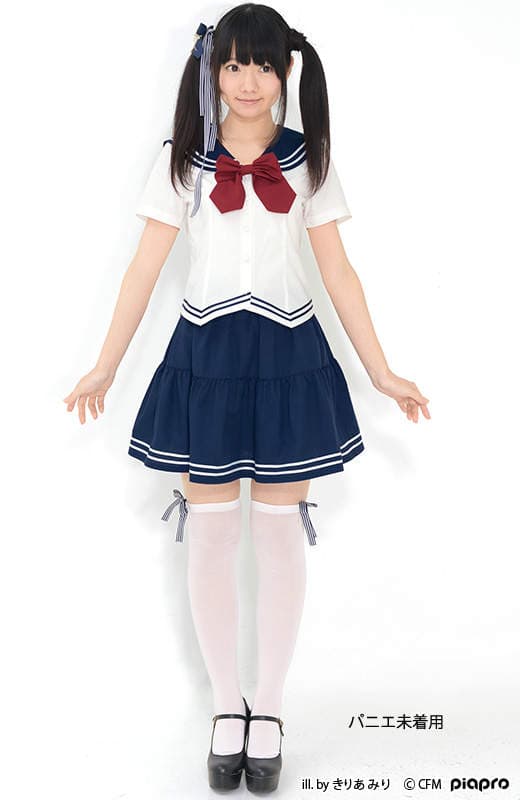 初音未来妄想商品《和服风水手服》一般的水手服不够看～还要结合点巫女风格才够萌