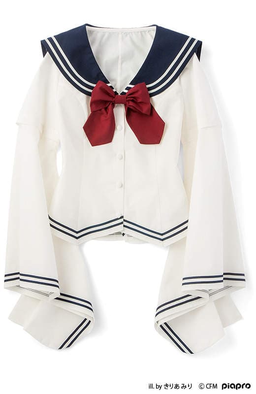 初音未来妄想商品《和服风水手服》一般的水手服不够看～还要结合点巫女风格才够萌