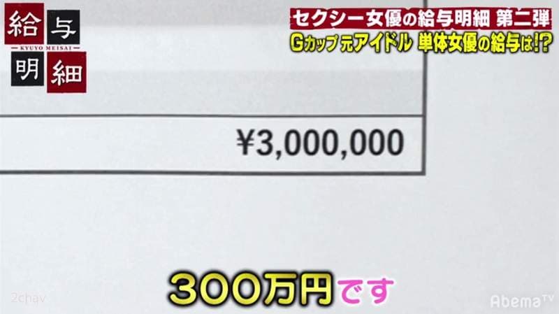 一片赚300万《AV女优永瀬未萌薪水大公开》顶级单体女优一个月就赚这一次……