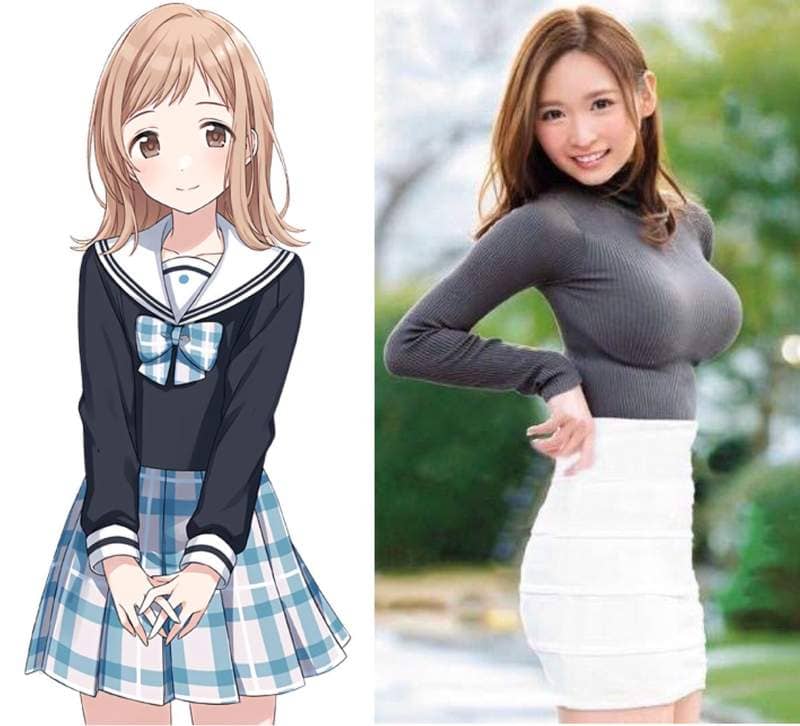 日菜菜彩音与《樱木真乃的身材比较》F罩杯在视觉上的冲击力果然很明显❤