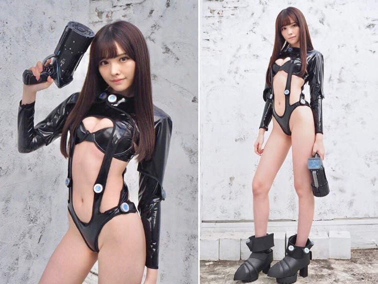 AV界第一美腿《绝对领域桥本有菜》让你一不小心就会陷入的制服女子性感圣域