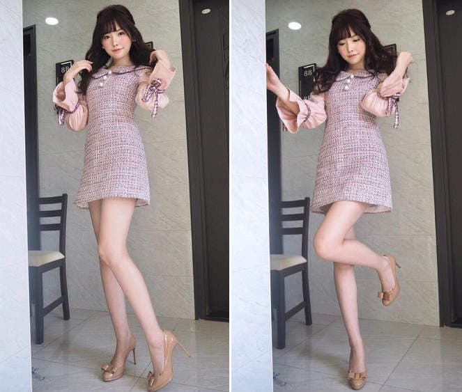 AV界第一美腿《绝对领域桥本有菜》让你一不小心就会陷入的制服女子性感圣域