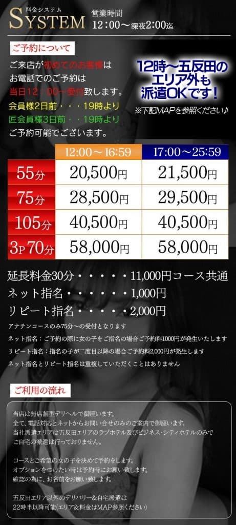 【日本风俗】推荐东京‧五反田的外送茶「性の极み 技の伝道师 ver.匠」介绍