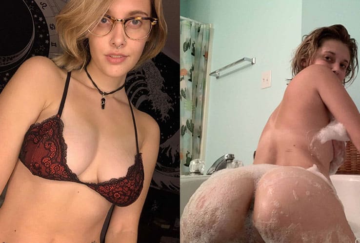 【网红流出】乳环水滴奶Lilgothfairy，激情自拍尺度破表！